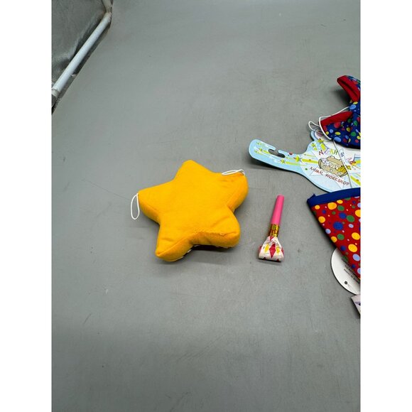 Colorful Birthday Celebration Set: Hat Bow & Accessories dolls plush kids READ - Picture 9 of 9